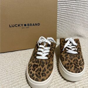 Lucky Brand Women’s Brown Leopard Sneakers